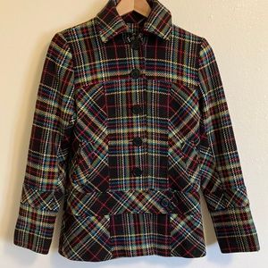 dELiA*s Maria D Plaid Jacket M